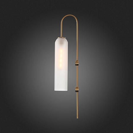 Светильник настенный ST-Luce Латунь/Белый E27 1*60W SL1145.351.01 - фото