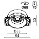 Встраиваемый светильник Technical Flint DL101-GU10-TRS-W - фото
