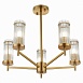 Люстра потолочная ST-Luce Латунь/Прозрачный E14 5*60W SL1233.302.05 - фото