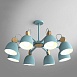 Потолочная Люстр На Штанге Rolla 8 Blueice Imperiumloft 178076-26 - фото