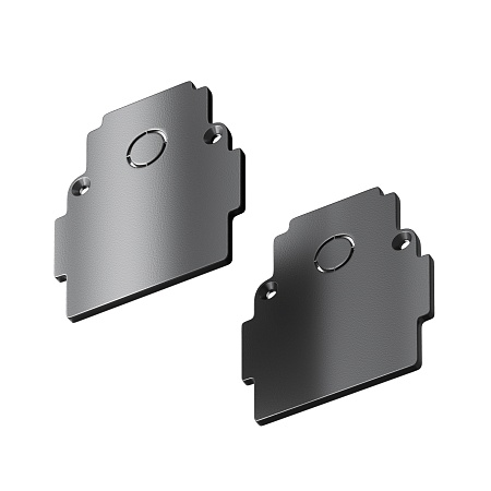 Заглушки к встраиваемому шинопроводу Gravity 2шт черный - фото