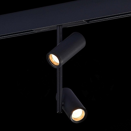 Магнитный трековый светильник Черный LED 1*16W 4000K 1 200Lm Ra>90 36° IP20 D45xH240 48 ST808.446.16 - фото