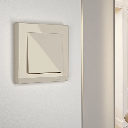 Рамка из пластика на 1 пост Stark слоновая кость WL04-Frame-01-ivory - фото