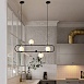 Подвесной Реечный Светильник Hoop L120 Латунь Imperiumloft 177907-26 - фото