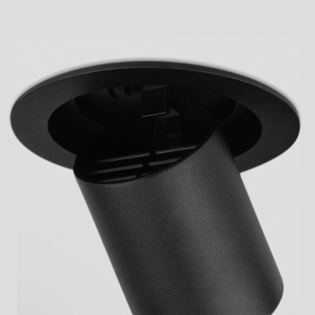 Встраиваемый точечный светодиодный светильник 9917 LED 10W 4200K черный матовый Elektrostandard - фото