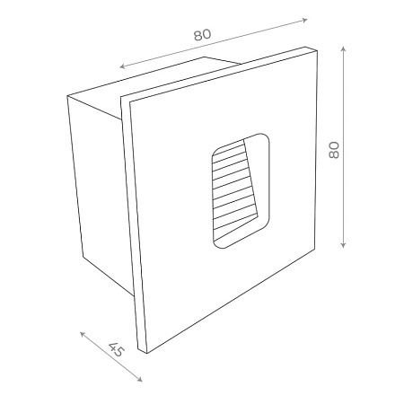 Светильник уличный настенный ST-Luce Черный LED 1*1W 4000K SL9501.441.01 - фото