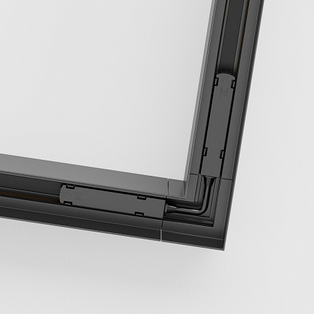 Угловой коннектор Gravity накладной черный - фото