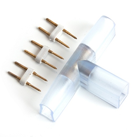 Соединитель Т-образный для светодиодной ленты 220V LS720, LD512 - фото