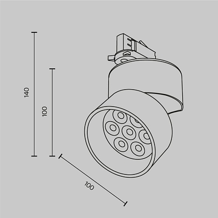 Трековый светильник Technical Alfa TR199-3-15W4K-M-W - фото