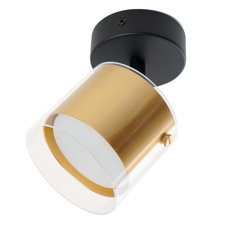 Светильник Feron HL3891 LUMINA настенно-потолочный под лампу GX53, золото, черный - фото