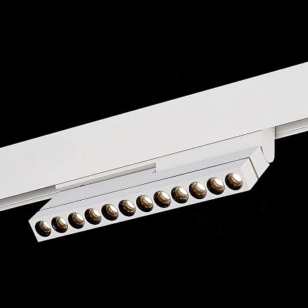 Магнитный трековый светильник Белый LED 1*12W 3000K 450Lm Ra>90 36° IP20 L220xW22xH117 ST805.536.12 - фото