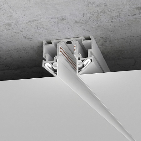 Slim Magnetic Шинопровод в натяжной потолок с декоративными вставками белый (2м) 85204/00 85204/00 Elektrostandard - фото