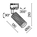Трековый светильник Technical Focus Design TR011-1-GU10-G - фото