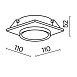 Встраиваемый светильник Technical Hoop DL086-GX53-SQ-BG - фото