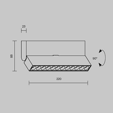 Потолочный светильник Technical Points rot C136CL-12W3K-B - фото