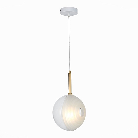 Подвес ST-Luce Латунь/Белый G4 1*5W SL1183.503.01 - фото