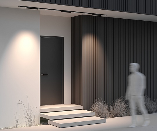 Уличный трековый светильник Outdoor O-TR02-2-S-18WB3K - фото