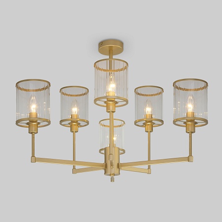 Потолочный светильник Eurosvet 60144/6 золото - фото