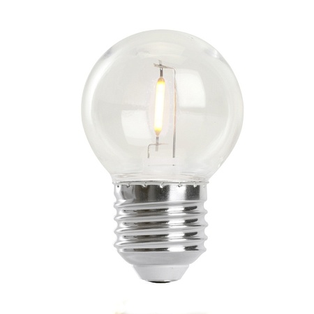 Лампа светодиодная Feron LB-383 Шарик прозрачный E27 2W 230V 2700K - фото