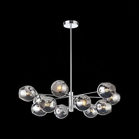 Светильник подвесной ST-Luce Хром/Дымчатый E14 12*40W SL1500.103.12 - фото