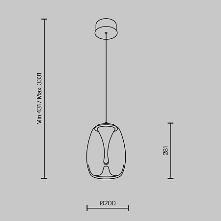 Подвесной светильник Maytoni Splash MOD282PL-L8G3K - фото