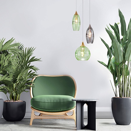 Подвесной акцентный светильник Eurosvet 50222/1 зеленый - фото