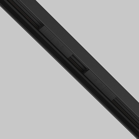 Коннектор питания прямой гибкий 5см Exility черный - фото