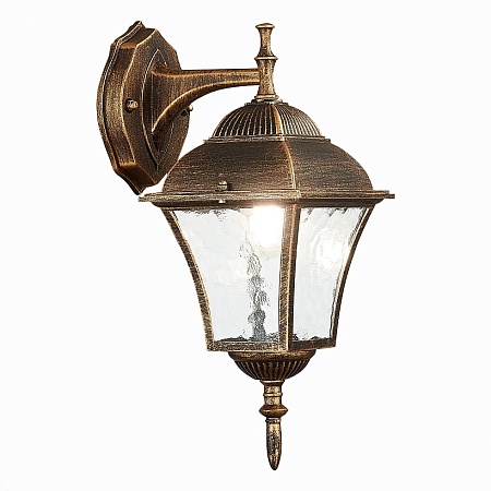 Светильник уличный настенный ST-Luce Бронза/Бронза, Прозрачный E27 1*60W SL082.211.01 - фото