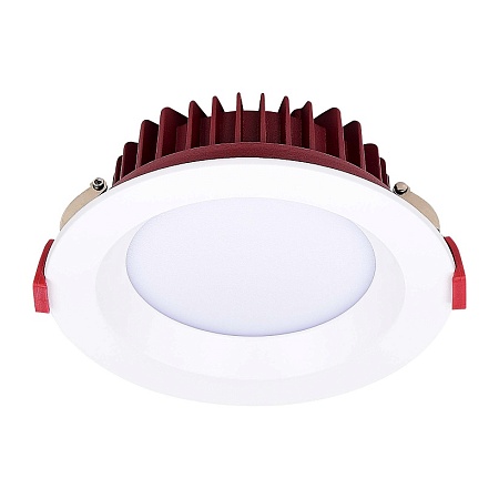 Св-к встр. Белый LED 1*24W 3000K 1 920Lm Ra80 100° IP44 D165xH54 100-240VV ST752.538.24 - фото