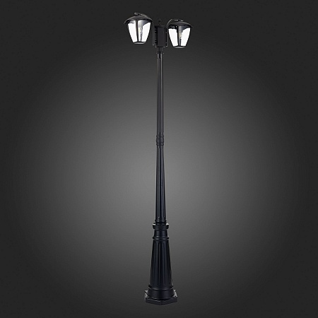 Светильник уличный наземный ST-Luce Черный/Черный, Прозрачный E27 2*40W SL081.405.02 - фото