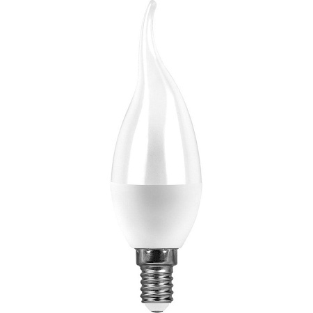 Лампа светодиодная SAFFIT SBC3709 Свеча на ветру E14 9W 230V 6400K - фото