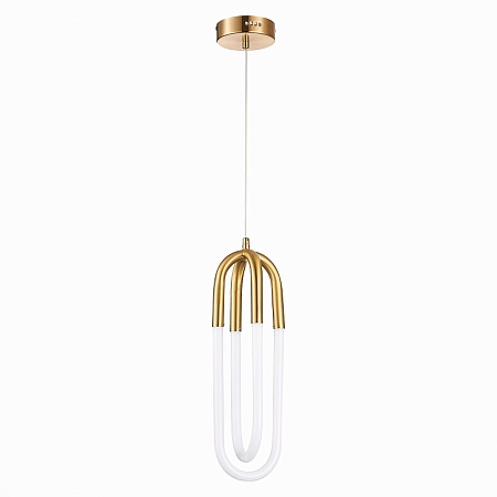 Подвес ST-Luce Латунь/Латунь, Белый LED 2*14W 3000K SL1579.303.02 - фото