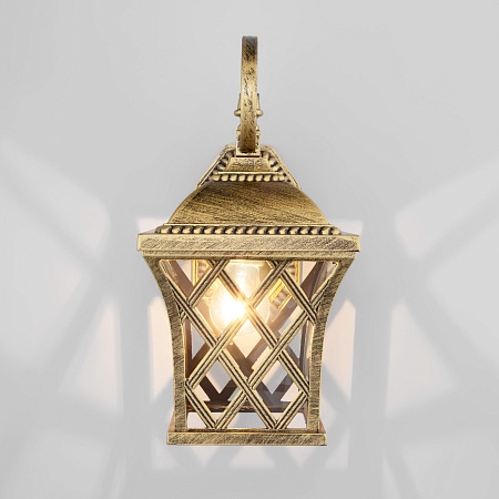 Уличный настенный светильник Cassiopeya D черное золото IP44 Cassiopeya D черное золото Elektrostandard - фото