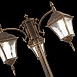 Светильник уличный наземный ST-Luce Бронза/Бронза, Прозрачный E27 3*60W SL082.205.03 - фото
