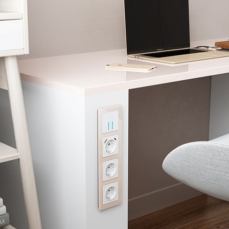 Рамка из акрила на 4 поста Acrylic айвори W0042743 - фото