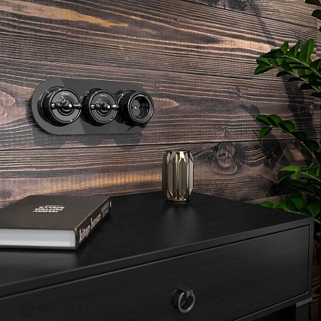 Рамка на 3 поста (Черный) W0035108 - фото