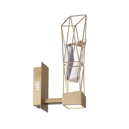 Бра ST-Luce Матовое золото/Матовое золото, Прозрачный LED 1*6W 4000K SL815.201.01 - фото