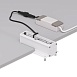 DK2531-WB Встраиваемый светильник SPACE со светодиодом под шпатлевку L126mm 220V 10W 38° 4000К IP20 белый/черный алюминий - фото