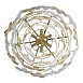 Светильник подвесной ST-Luce золотистый/Прозрачный, январный E14 12*60W SL6240.203.12 - фото