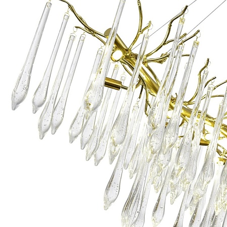 Светильник подвесной ST-Luce Шампань/Шампань, Прозрачный G9 12*5W 4000K SL1660.213.12 - фото