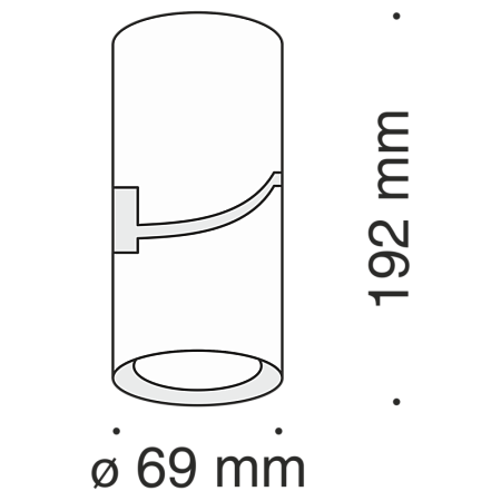 Потолочный светильник Technical Tube C019CW-01W - фото