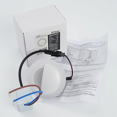 Светодиодный светильник Feron LN009 встраиваемый 3W 4000K, белый - фото