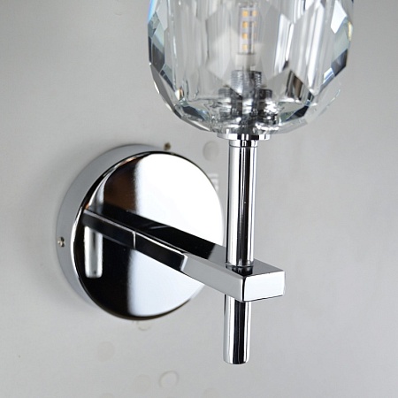 Бра Boule De Cristal Single Sconce Chrome Imperiumloft 156370-22 - фото