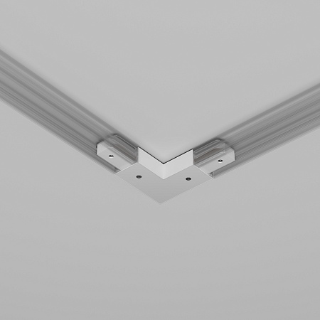 Угловой коннектор питания с вводом питания Unity белый - фото