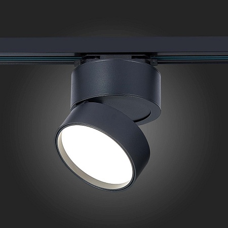 Св-к трек. Черный LED 1*14W 4000K 1 100Lm Ra>90 120° IP20 D104xH128 170-240VV ST651.446.14 - фото