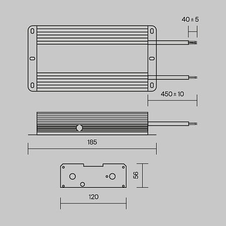 Блок питания Technical PSL008-480W-48V-IP67 - фото