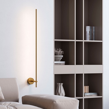 Светильник настенный светодиодный Fine LED 3000К 40132/LED латунь Elektrostandard - фото