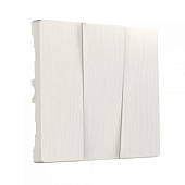 Набор клавиш для выключателя трехклавишного перламутровый рифленый WL13-SW-3G-CP