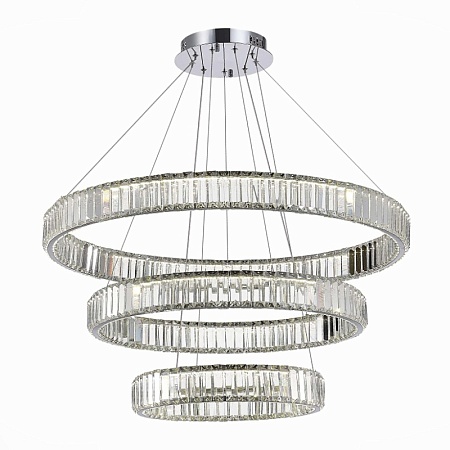 Люстра подвесная ST-Luce Хром/Прозрачный LED 1*122W 4000K SL1622.103.03 - фото