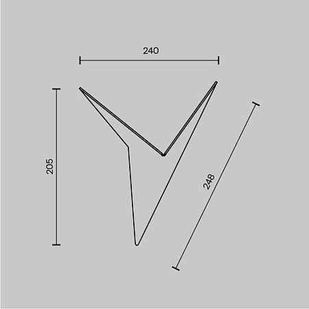 Настенный светильник (бра) Technical Trame C808WL-L3B - фото